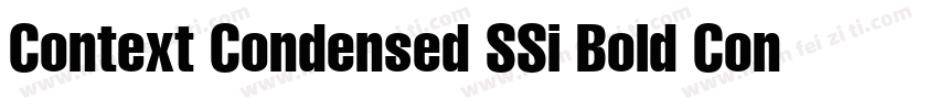 Context Condensed SSi Bold Condensed Italic字体转换